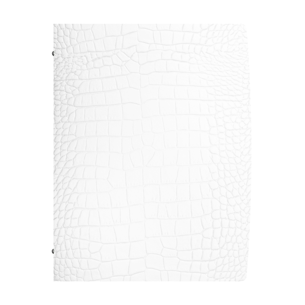Listino Menu Pelle Rigenerata Bianco Squame 240X316