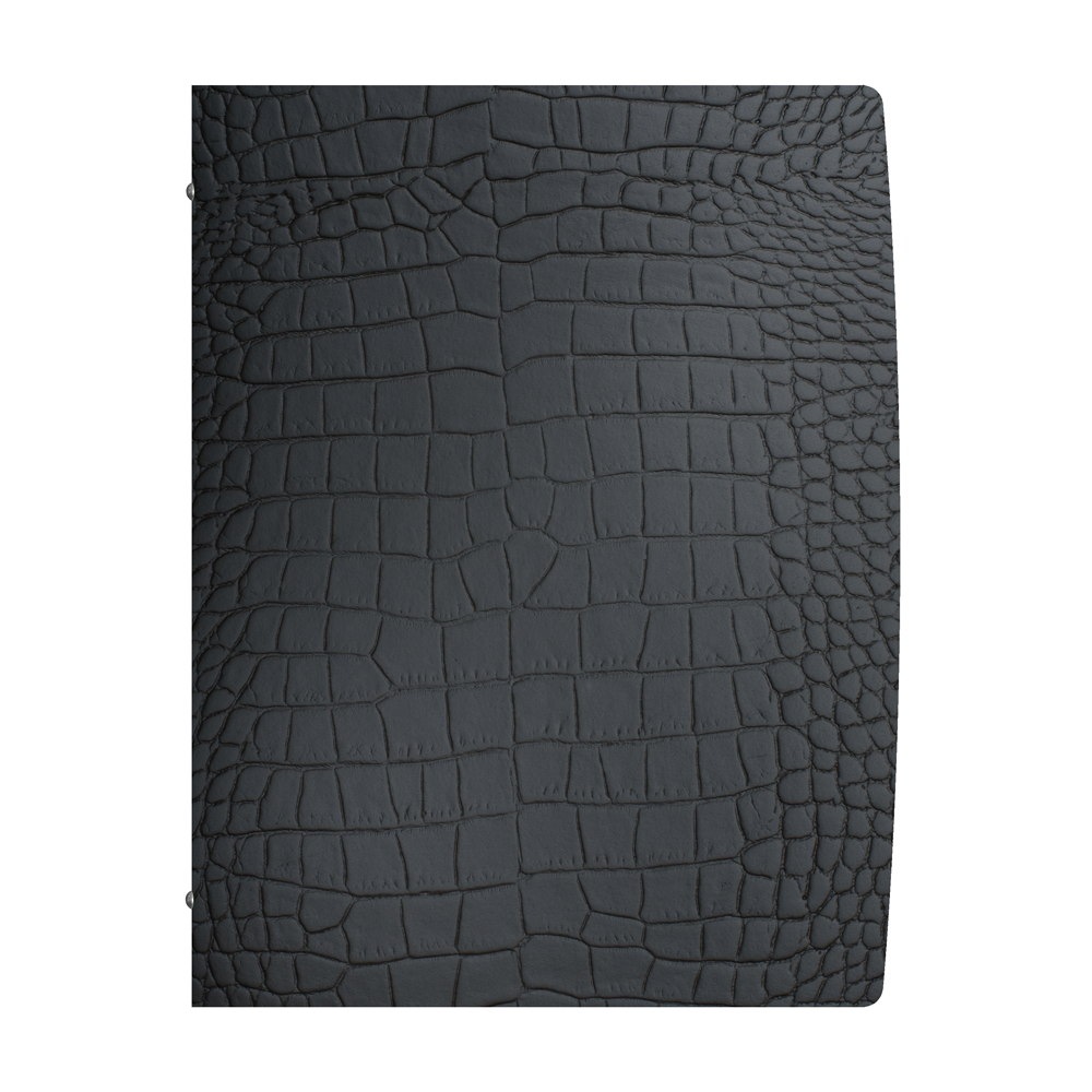 Listino Menu Pelle Rigenerata Nero Squame 240X316